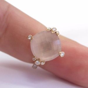 cartier rose quartz ring